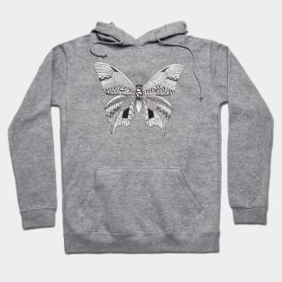 Butterfly Pen Doodle Hoodie